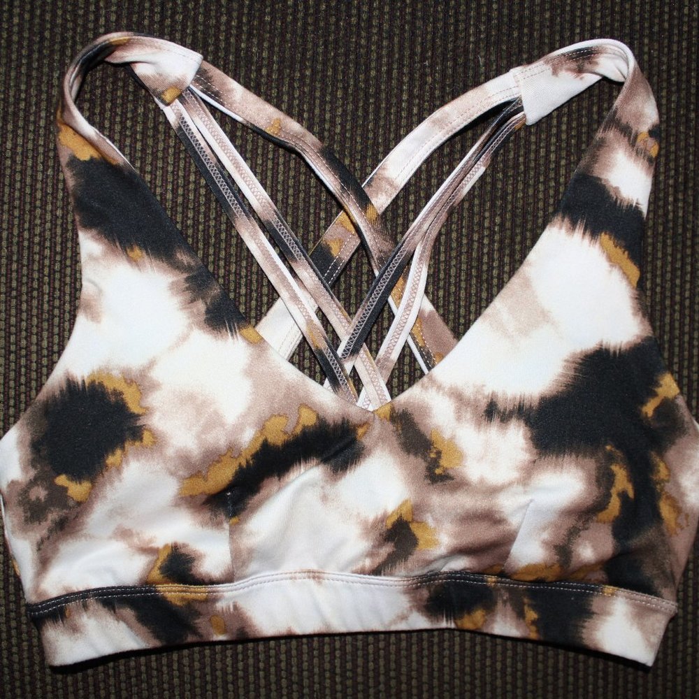 Ideology Size XS Women's Tie-Dyed Low Impact Sports Bra